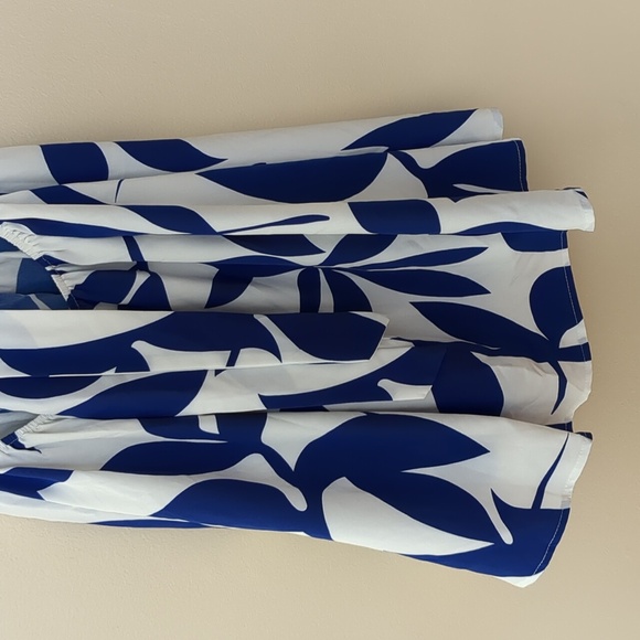 Small Shein Blue and White Dress 4 Sundress Tie in the Back - Picture 6 of 11